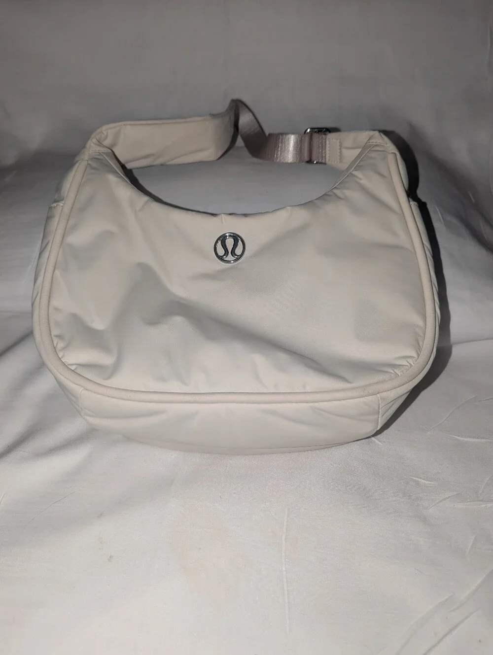 lululemon athletica Cream Crescent Shoulder Bag